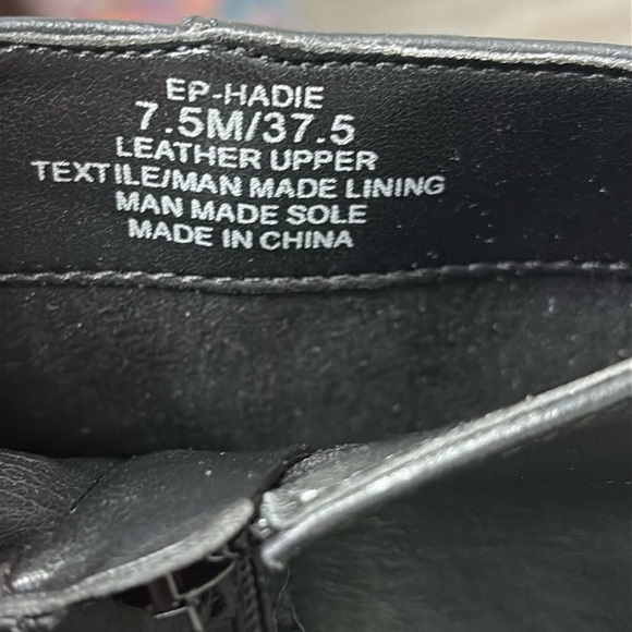 Enzo Angiolini Hadie Leather Block Heel Booties 7.5 - Picture 9 of 9